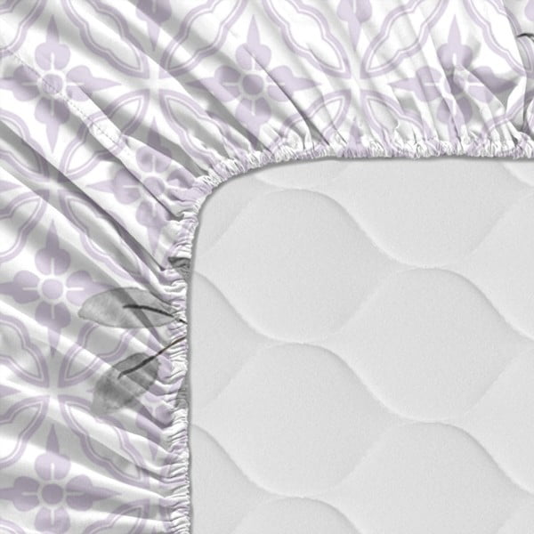 Lenzuolo di cotone Basic , 105 x 200 cm Delicate Bouquet - Happy Friday-image-3