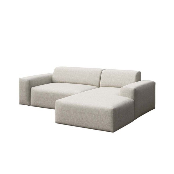 Divano angolare beige (con penisola a destra e chaise lounge) Villet – Rodier-image-2