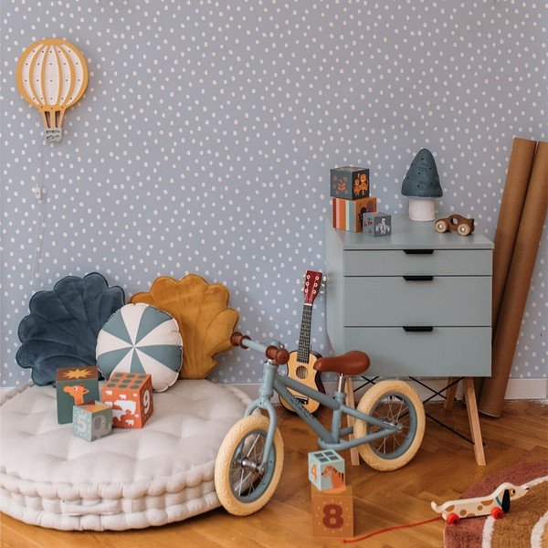 Carta da parati per bambini 50 cm x 280 cm Irregular Dots - Dekornik-image-1