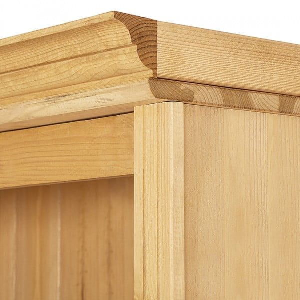 Libreria di colore naturale in pino massiccio 74x223x37 cm Anita – Støraa-image-4