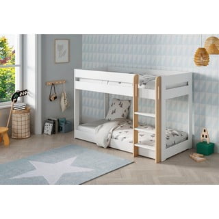 Letto a castello bianco per bambini 90x190 cm Angel - Marckeric