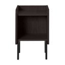 Comodino nero in rovere con ripiani Wrap - Bonami Selection