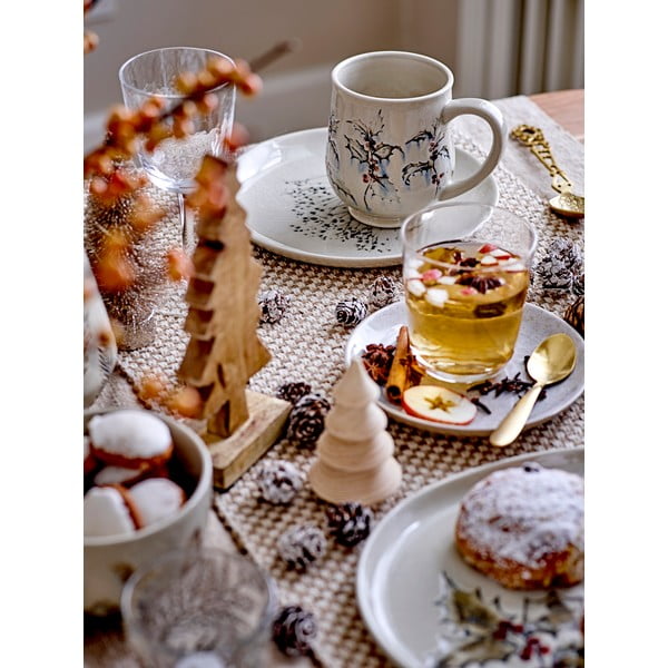 Tazza di Natale in gres beige da 0,45 l Hollie - Bloomingville-image-1