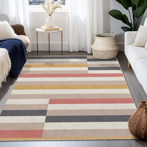 Tappeto lavabile 160x230 cm Rosy Bandas – Mila Home-image-4