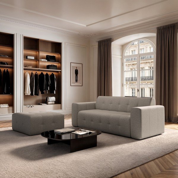 Divano marrone chiaro 223 cm Tuil – Rodier-image-1