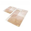 Set di tappetini per il bagno beige in velluto 2 pz 60x100 cm – Mila Home