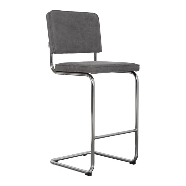 Sgabello da bar Ridge Rib Grey - Zuiver