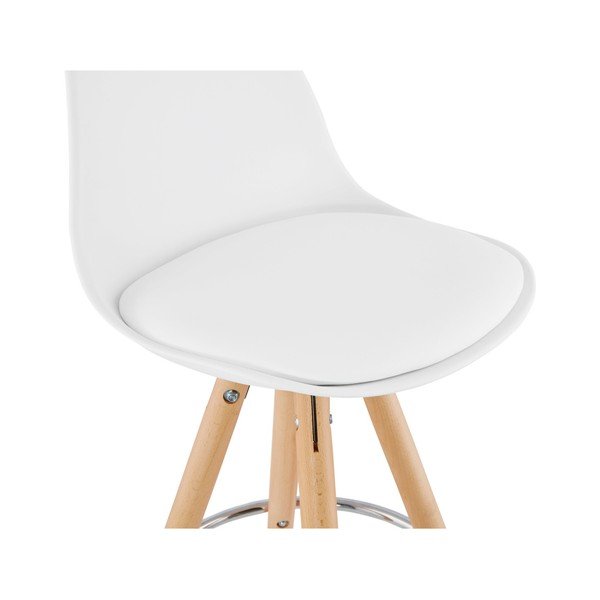 Sgabello da bar bianco, altezza seduta 74 cm Anau - Kokoon-image-3