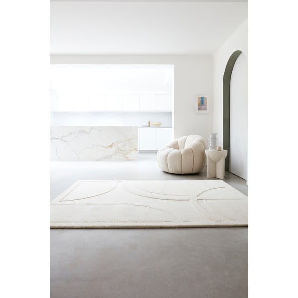 Tappeto in lana bianca 200x290 cm Olsen - Asiatic Carpets-image-2
