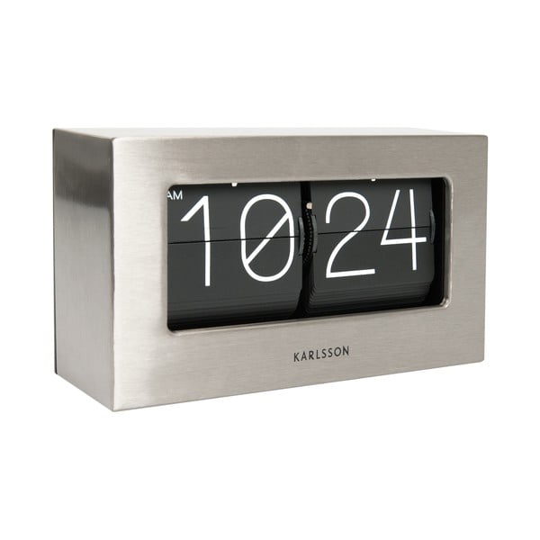 Orologio a scorrimento in scatola Grey Present Time - Karlsson-image-4