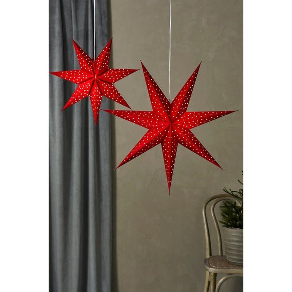 Decorazione natalizia luminosa rossa con alimentazione a batteria a sospensione ø 76 cm Blink – Markslöjd-image-1