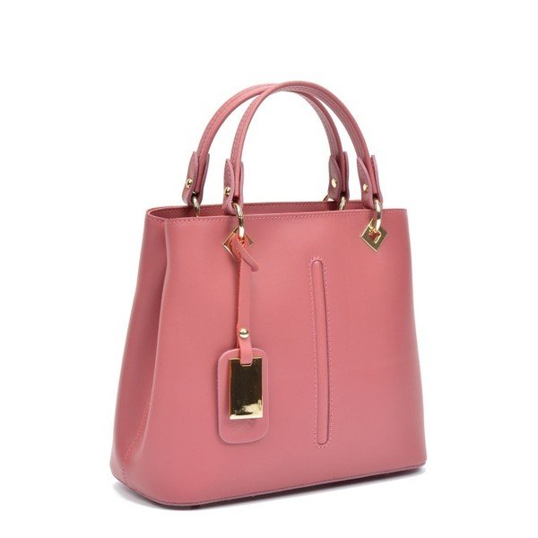 Růžová kožená kabelka Roberta M Salma Rosa-image-2
