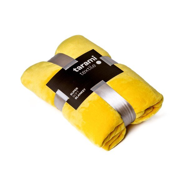 Coperta gialla , 200 x 150 cm - Tarami-image-2