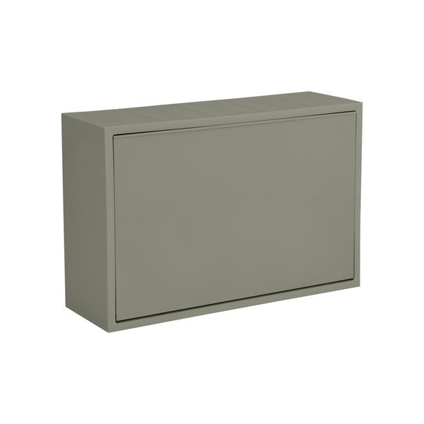 Cestino per la spazzatura verde polveroso in plastica riciclata da parete Mini Box – ReCollector