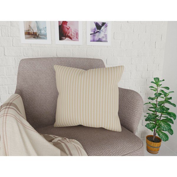 Federa beige con contenuto di cotone, 42 x 42 cm - Vitaus-image-1