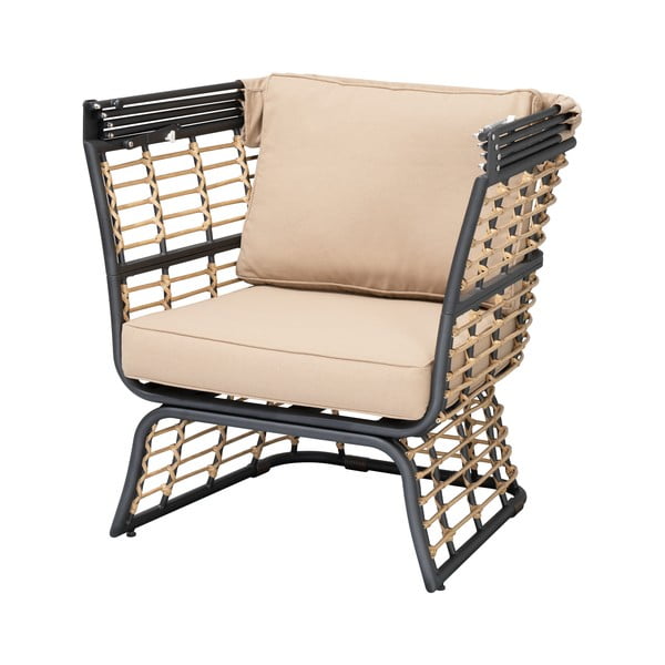 Poltrona da giardino in metallo beige Paros - Garden Pleasure-image-1