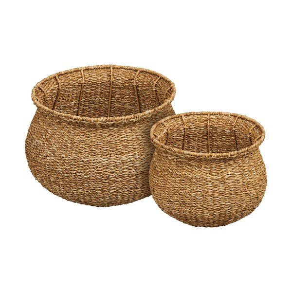 Set di vasi per fiori in erba marina 2 pz ø 46 cm Eden – House Nordic-image-4