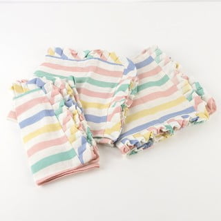 Tovaglioli in lino in set da 4 Multi Stripe - Meri Meri