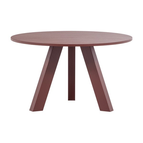 Tavolo da pranzo rotondo in rovere massiccio ø 129 cm Rhonda – WOOOD