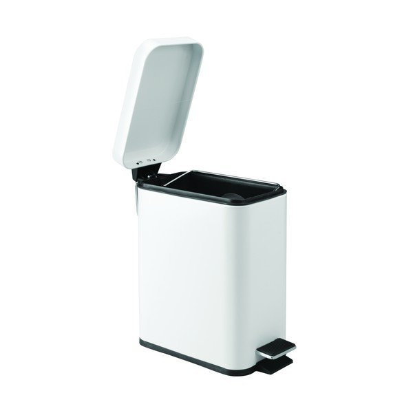 Cestino con piedini in metallo bianco , 5 l - iDesign-image-2