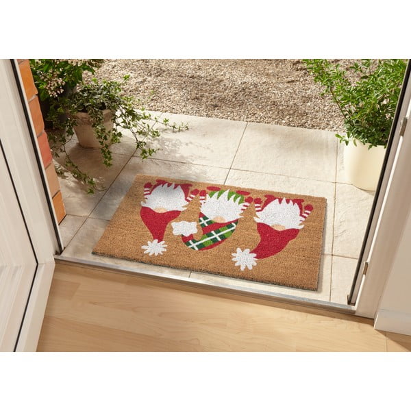 Tappetino con motivo natalizio in fibra di cocco 45x75 cm - Hanse Home-image-1