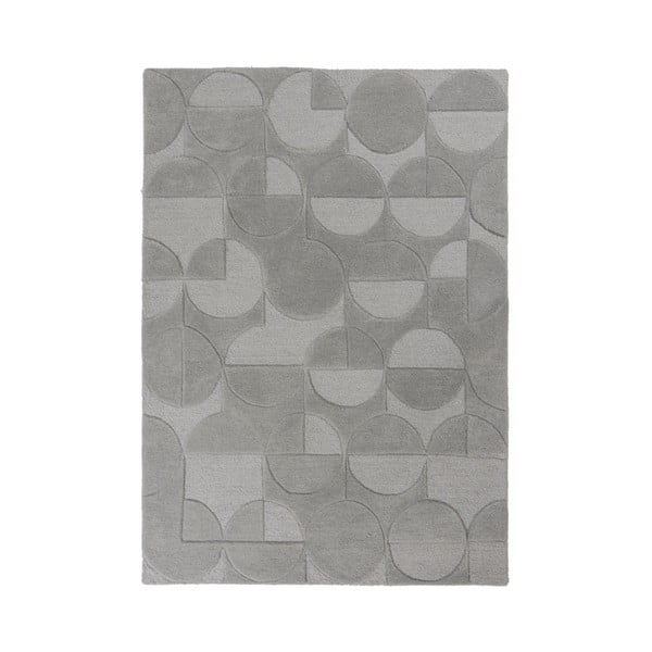 Tappeto in lana grigio 160x230 cm Gigi - Flair Rugs
