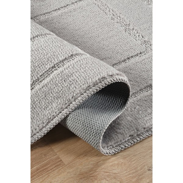 Set di tappetini per il bagno grigio chiaro 2 pz 50x80 cm Cerceve – Foutastic-image-2