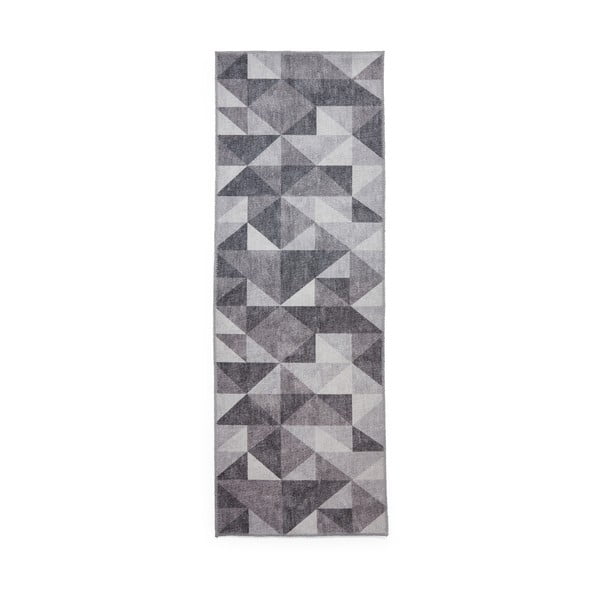Passatoia grigia lavabile 76x230 cm Coral Grey – Think Rugs