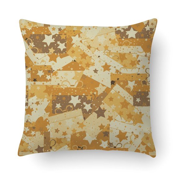 Polštář Crido Consulting Christmas Wrapers in Gold, 40 x 40 cm