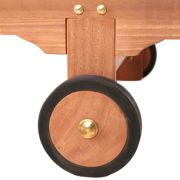 Sedia a sdraio da giardino in legno Teka - LDK Garden-image-4