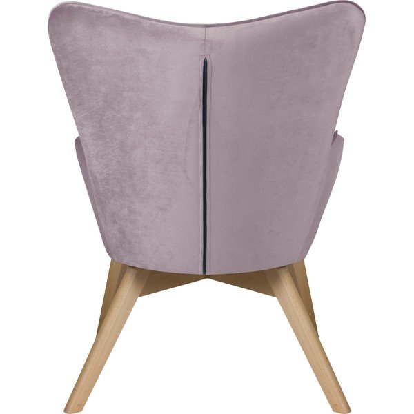 Poltrona lavanda con rivestimento in velluto Niko – Ropez-image-4