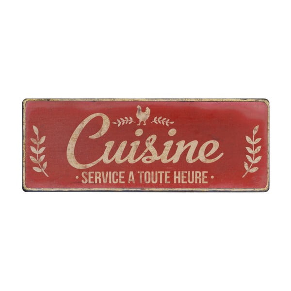 Insegna in metallo 52x19 cm Cuisine - Antic Line