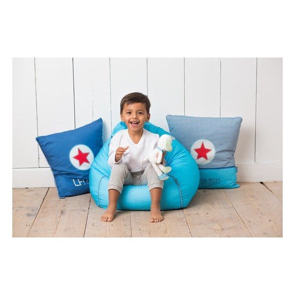 Cuscino blu , 45 x 45 cm - Tiseco Home Studio-image-2