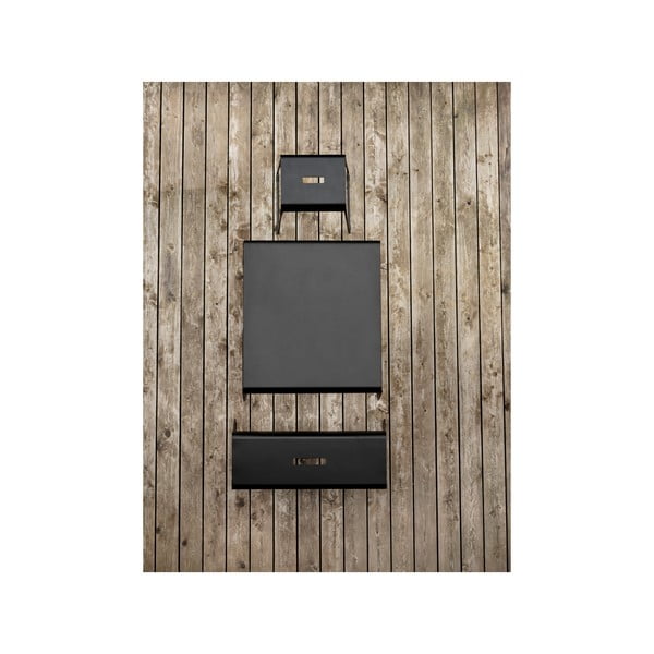 Scarpiera nera in metallo con panca A-Bench - Zone-image-3