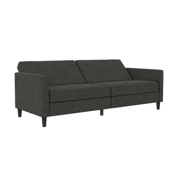 Divano grigio scuro in velluto 207 cm Presley - Støraa-image-3