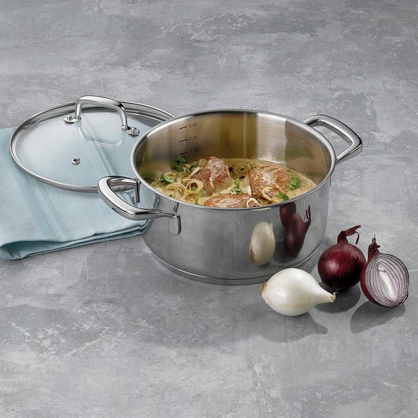 Pentola in acciaio inox con coperchio , ø 20 cm Flavoria - Kela-image-1