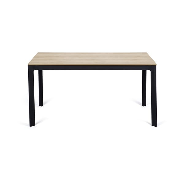 Set da pranzo da giardino per 4 persone con sedia Joanna nera e tavolo Thor, 147 x 90 cm Thor & Joanna - Bonami Selection-image-2