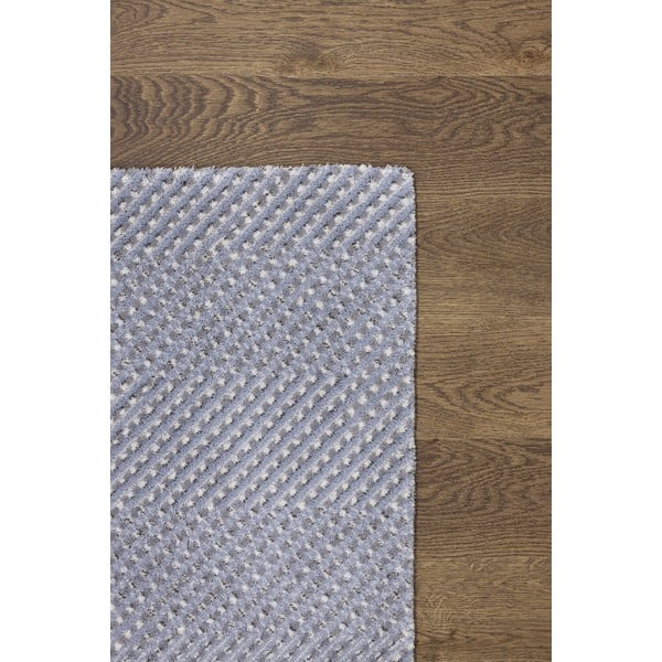 Tappeto in lana azzurro 160x240 cm Mesh - Agnella-image-3