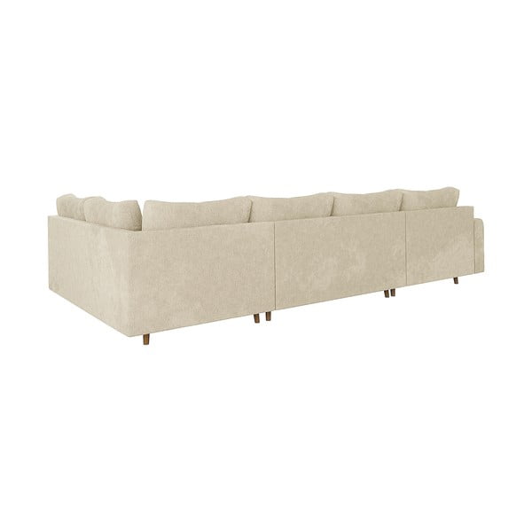 Divano angolare beige (con penisola a sinistra/a U) Ariella – Ropez-image-2