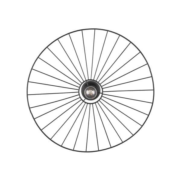 Nero opaco apparecchio da soffitto ø 60 cm Chapeau - Reality-image-2