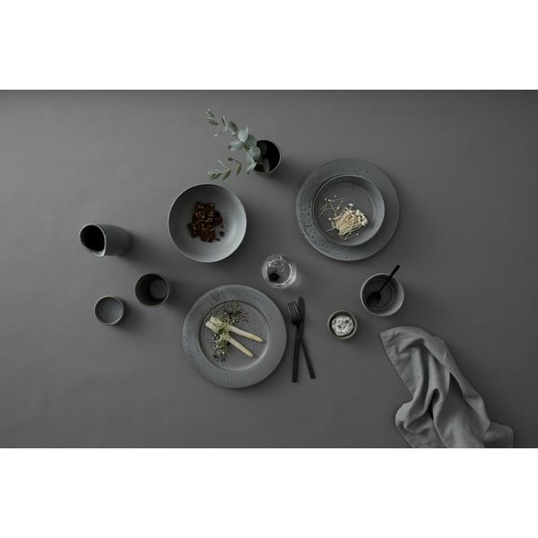 Lattiera grigia in ceramica 500 ml Grey/Grey – Bitz-image-1