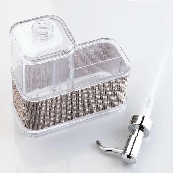 Distributore di sapone trasparente, 7 x 16 cm Twillo - iDesign-image-1