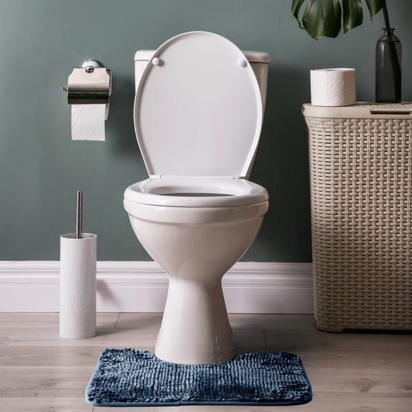 Set di 2 tappetini da bagno blu scuro Bati - AmeliaHome-image-2