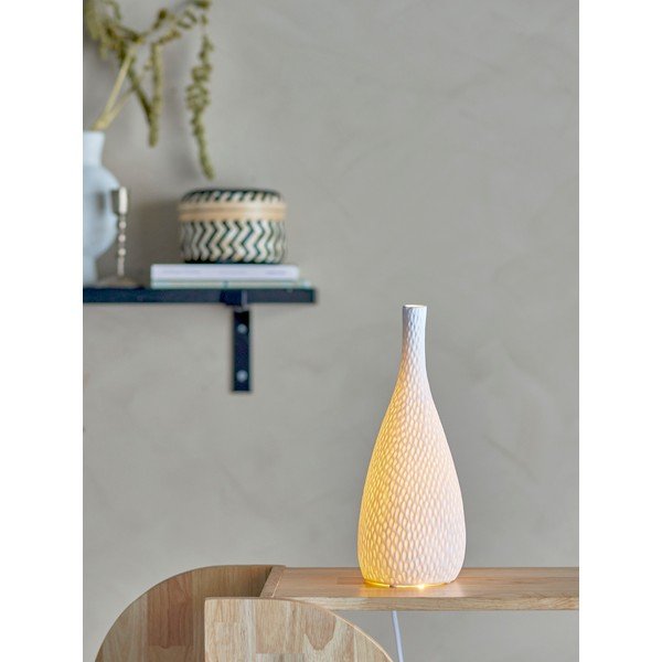 Lampada da tavolo bianca (altezza 32 cm) Pela - Bloomingville-image-1