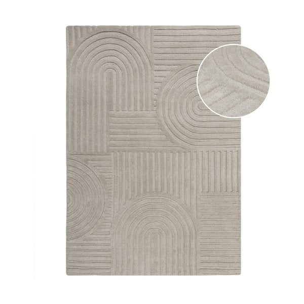 Tappeto in lana grigio 120x170 cm Zen Garden - Flair Rugs