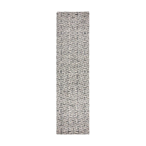 Passatoia grigia 80x300 cm Rhett – Flair Rugs