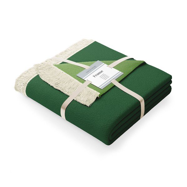 Coperta verde 200x150 cm Franse – Restilo-image-2