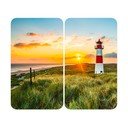 Set di 2 coperchi per stufe in vetro temperato 52x30 cm Lighthouse - Maximex