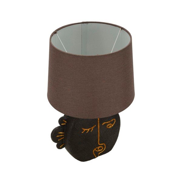Lampada da tavolo marrone con paralume in tessuto (altezza totale 39,5 cm) Tribal – Mauro Ferretti-image-2