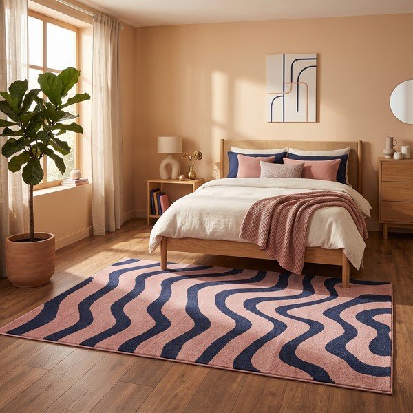 Tappeto blu/rosa 160x230 cm Aurora – ESTE-image-4